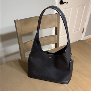 Coach Dark Leather Shoulder Bag